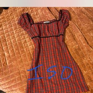 ISO Penelope Red Plaid Dress